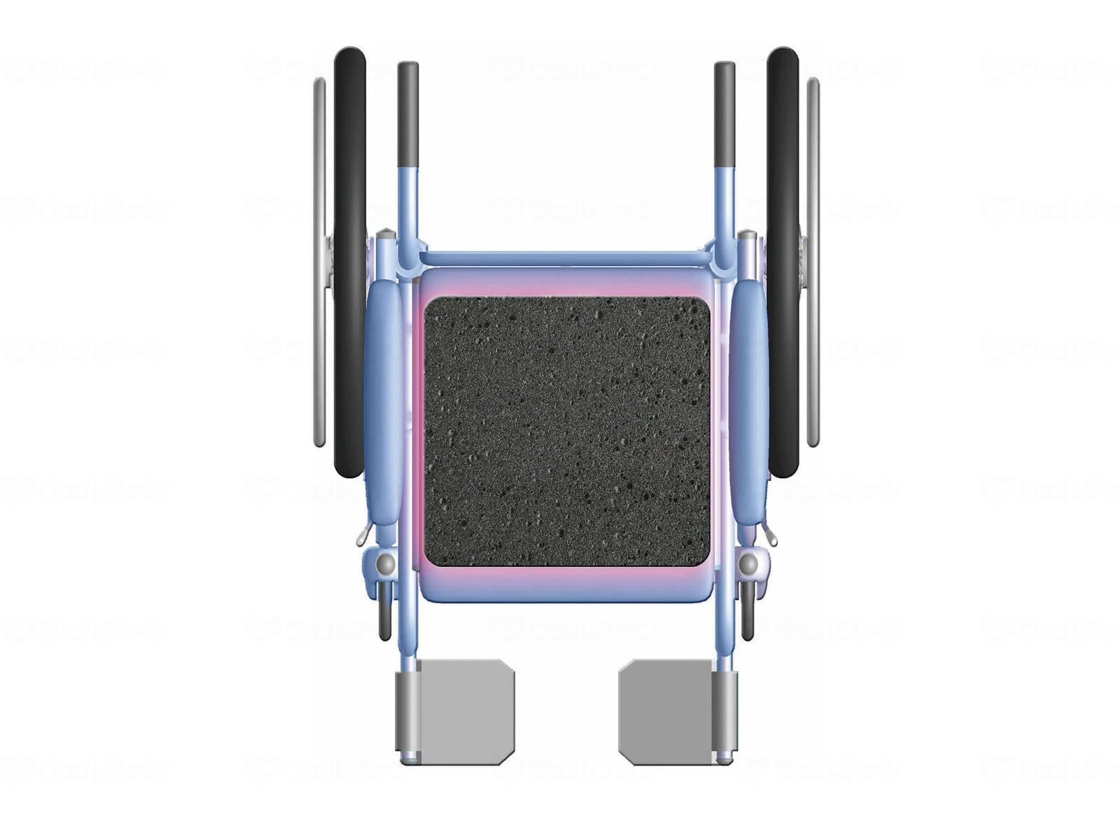 ウェルファン 車いす用ゼオシーター ブラック 1個(ご注文単位1個)【直送品】