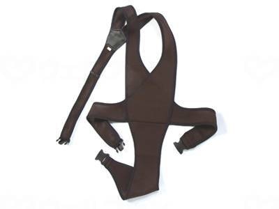 ウェルファン 車椅子ベルト 茶 L 1個(ご注文単位1個)【直送品】