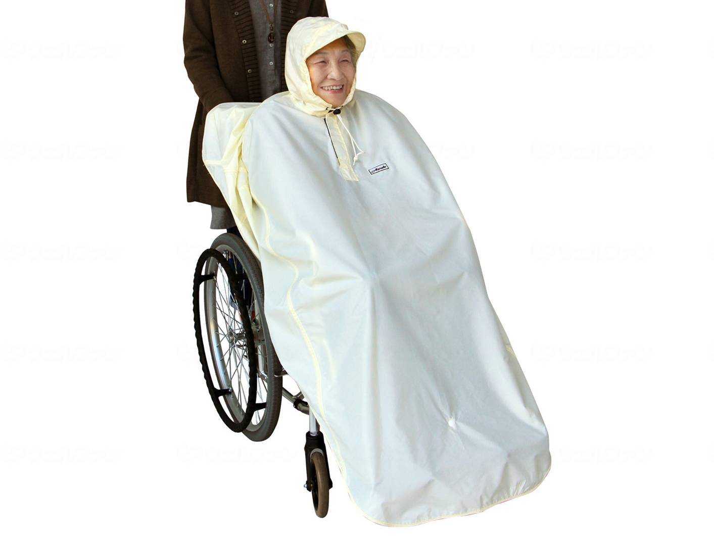 ウェルファン レインポンチョ ベージュ フリー 1個(ご注文単位1個)【直送品】