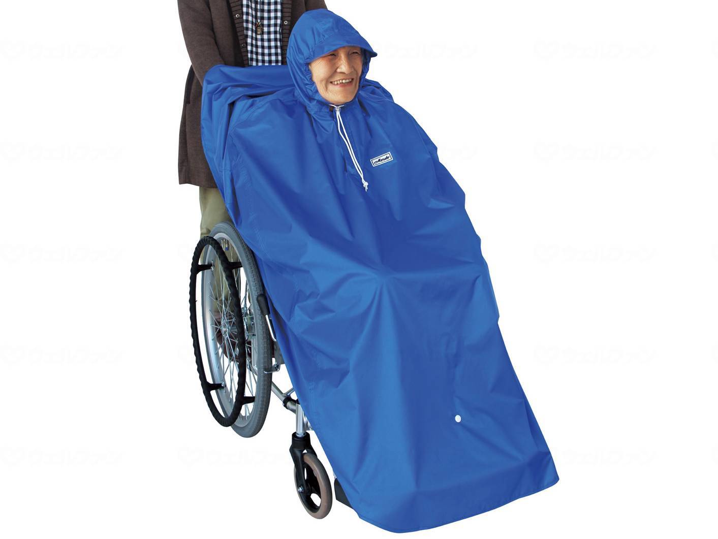 ウェルファン レインポンチョ ブルー フリー 1個(ご注文単位1個)【直送品】