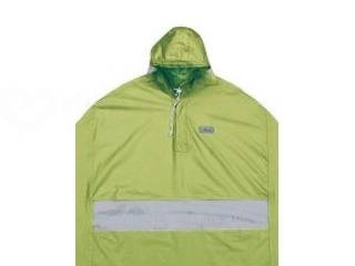 ウェルファン 窓付きポンチョ ライムグリーン フリー 1個(ご注文単位1個)【直送品】