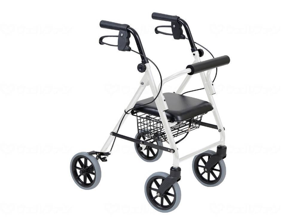 ウェルファン 歩行車ハッピーミニトール/パールホワイト 1台（ご注文単位1台）【直送品】