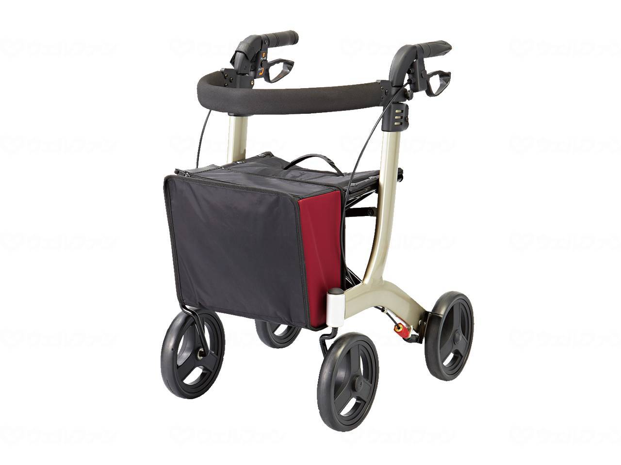 ウェルファン 歩行車 リトルターン/ワインレッド/ハイタイプ 1個（ご注文単位1個）【直送品】