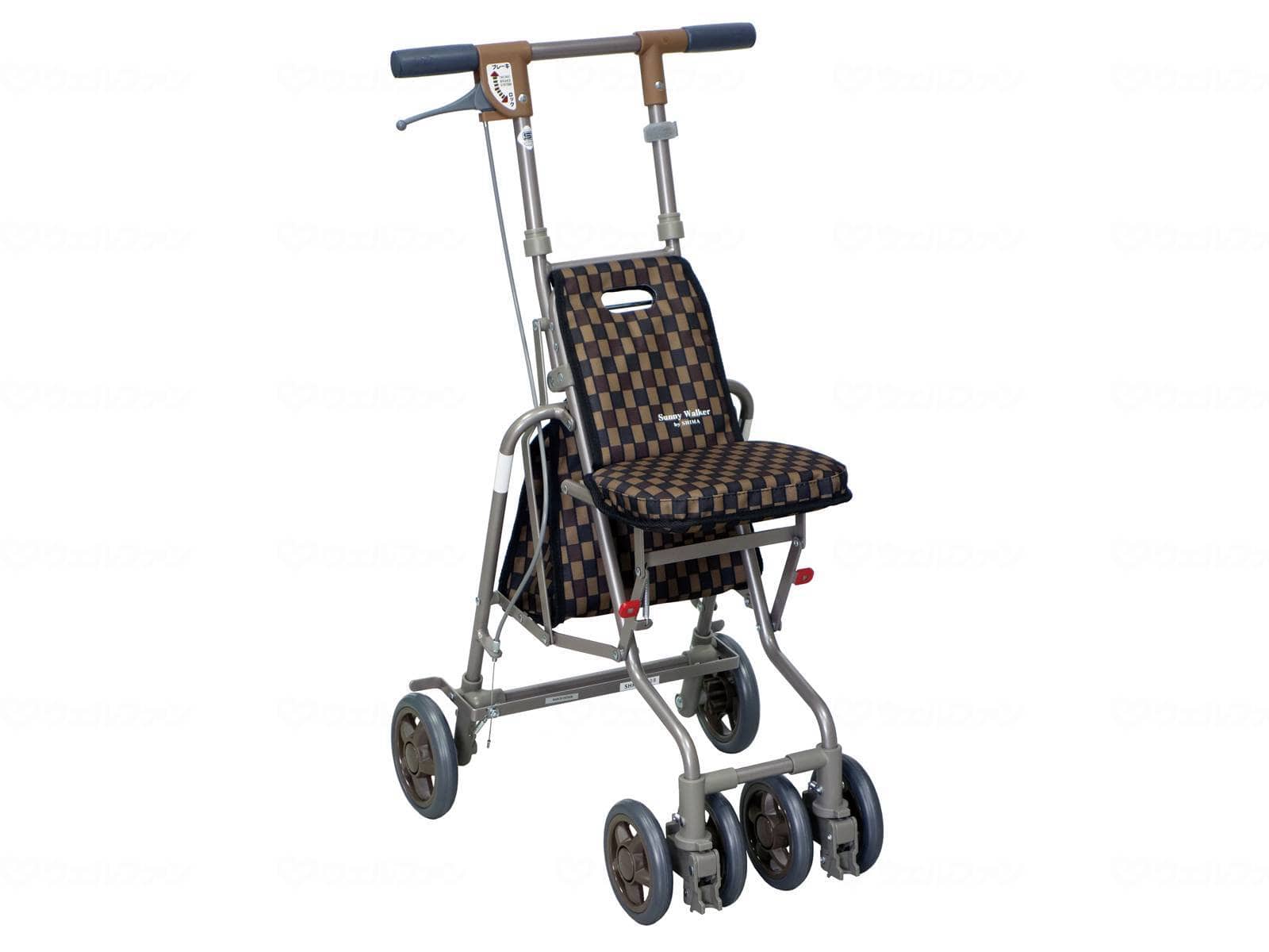 ウェルファン サニーウォーカーAW-Ⅲ/Bブラウン 1個（ご注文単位1個）【直送品】