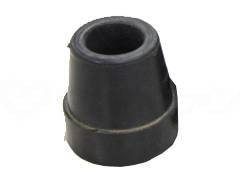 ウェルファン 夢ライフ　4点ステッキ用先ゴム（4個） ブラック 1個（ご注文単位1個）【直送品】