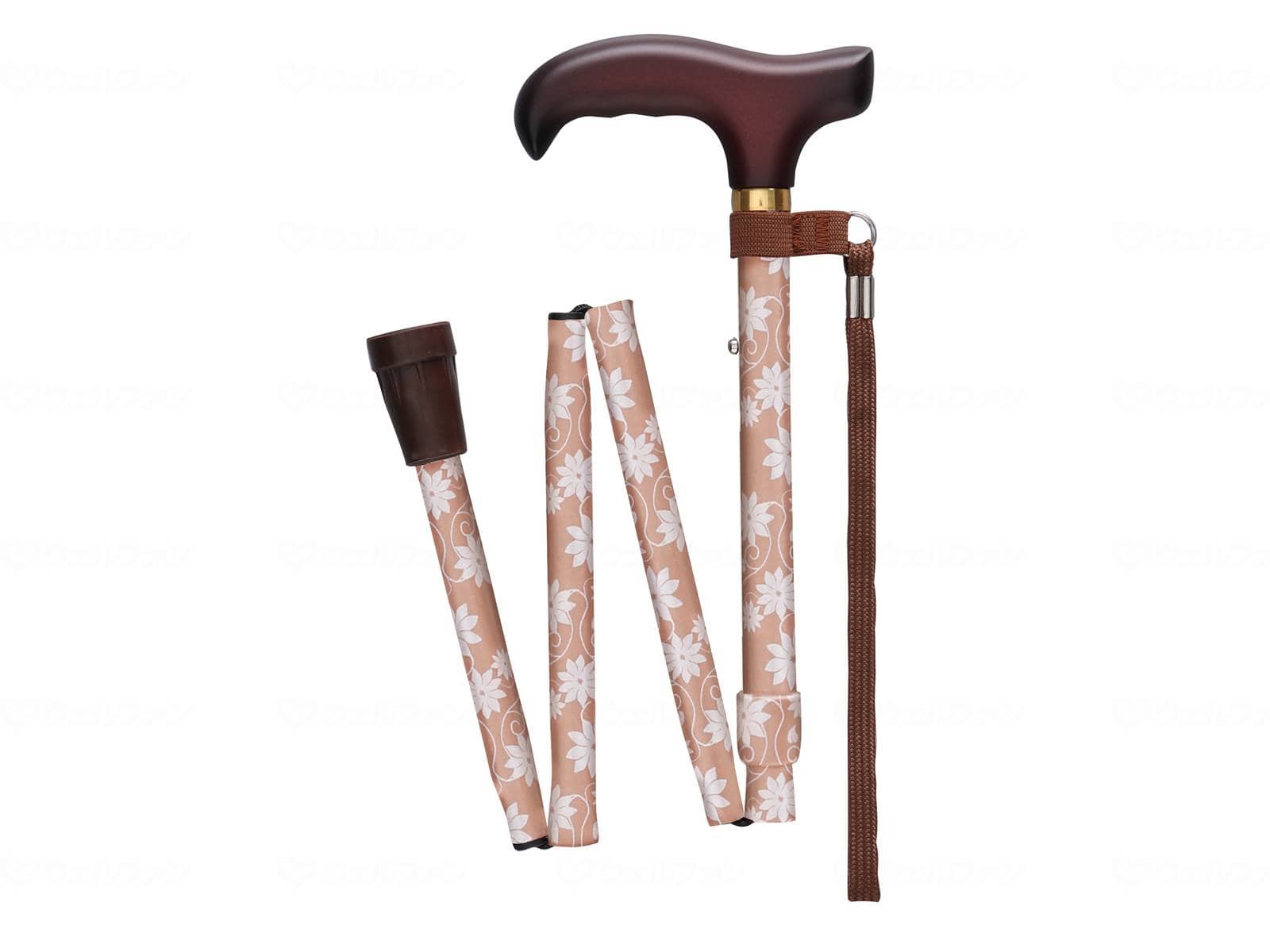 ウェルファン ベーシック 折畳 ステンシルピンク S 1個(ご注文単位1個)【直送品】