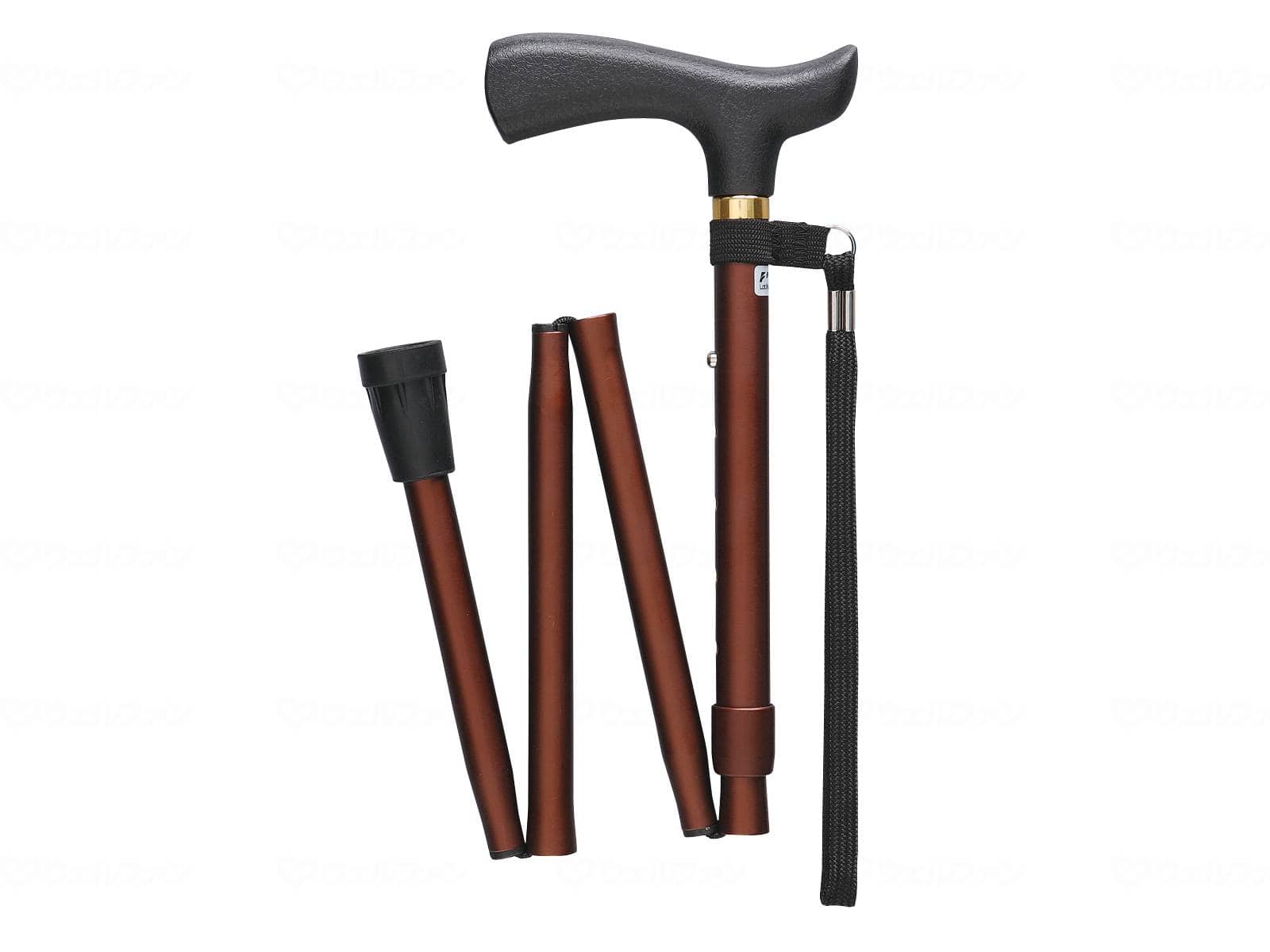 ウェルファン ベーシックE 折畳 ブラウン S 1個(ご注文単位1個)【直送品】