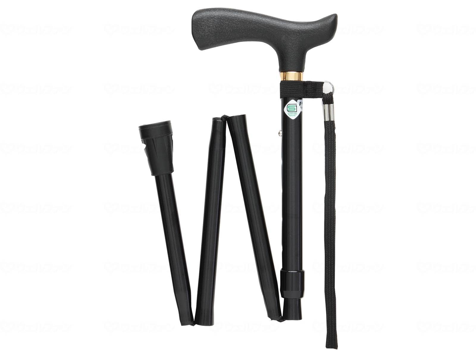 ウェルファン ベーシックE 折畳 ブラック S 1個(ご注文単位1個)【直送品】