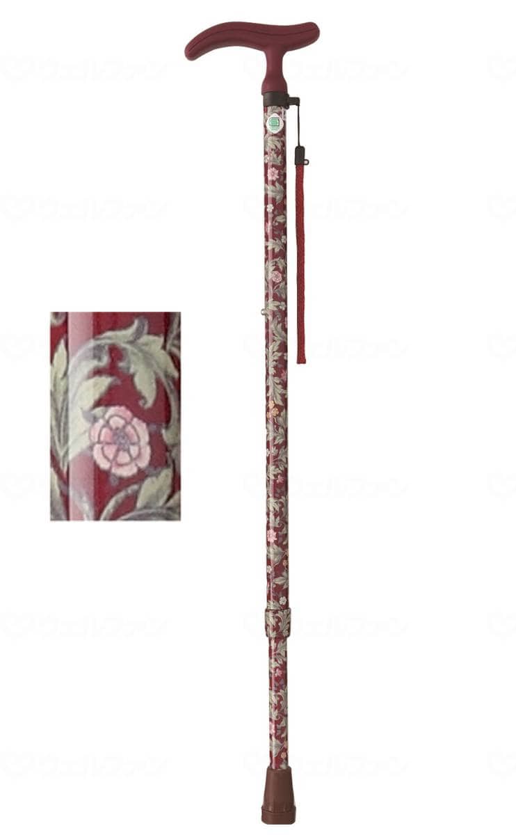 ウェルファン アクティブ グレース 伸縮S ワインレッド 1個(ご注文単位1個)【直送品】