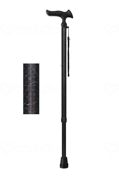 ウェルファン かるがも オム 伸縮S・M兼用 革調ブラック 1個(ご注文単位1個)【直送品】