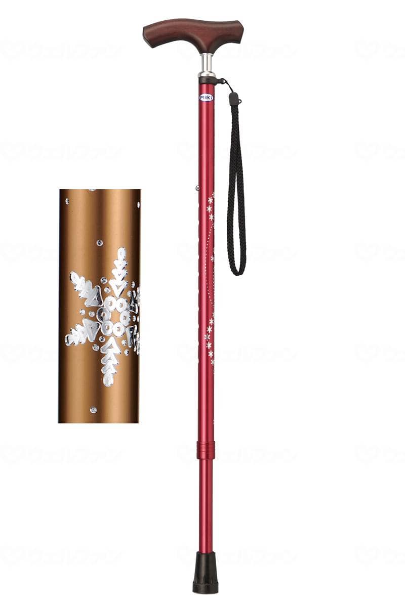 ウェルファン キララ・ケイン 雪柄　金 1個（ご注文単位1個）【直送品】