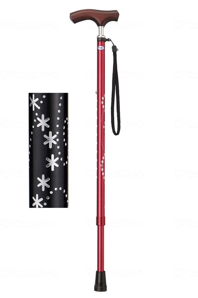 ウェルファン キララ・ケイン 星柄　黒 1個（ご注文単位1個）【直送品】