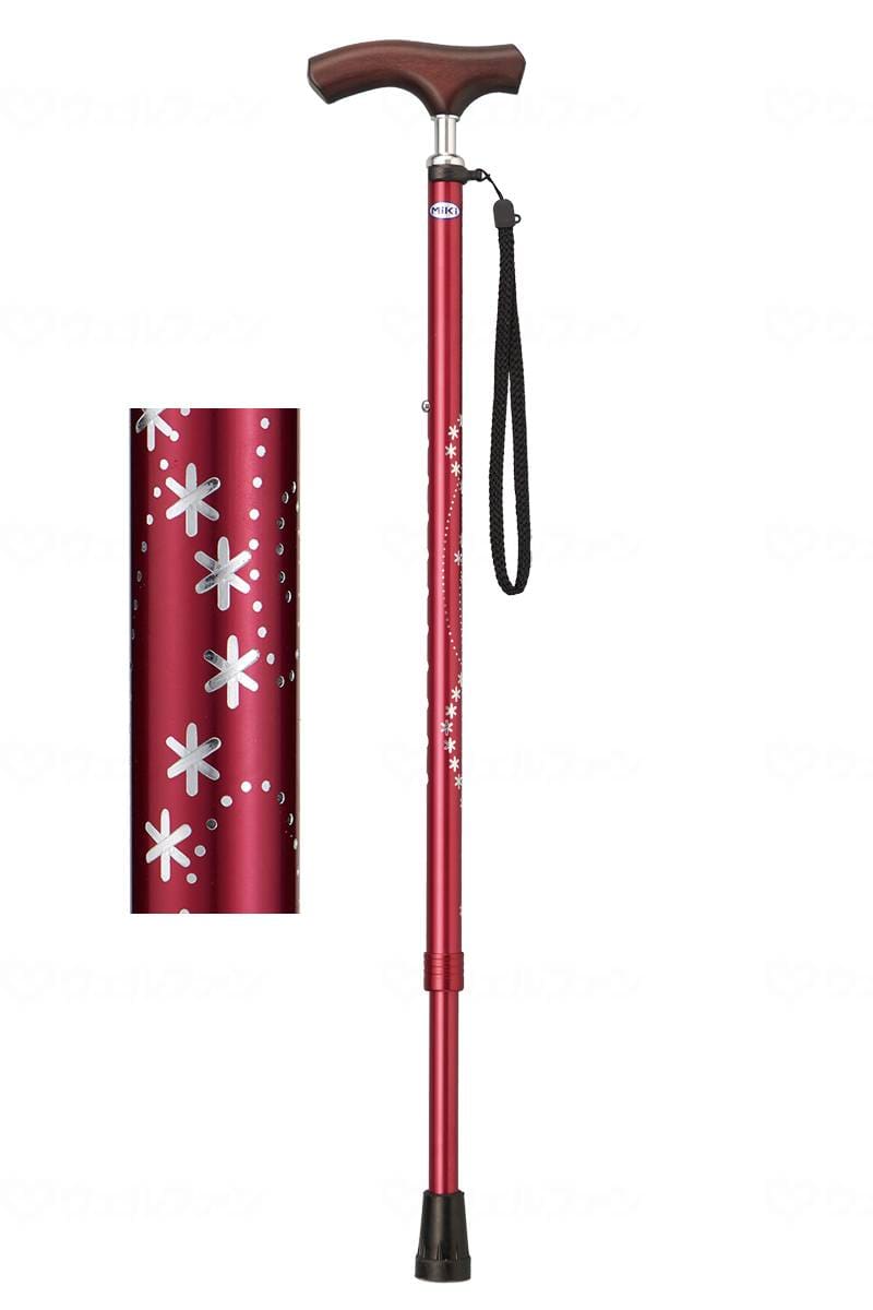 ウェルファン キララ・ケイン 星柄　赤 1個（ご注文単位1個）【直送品】