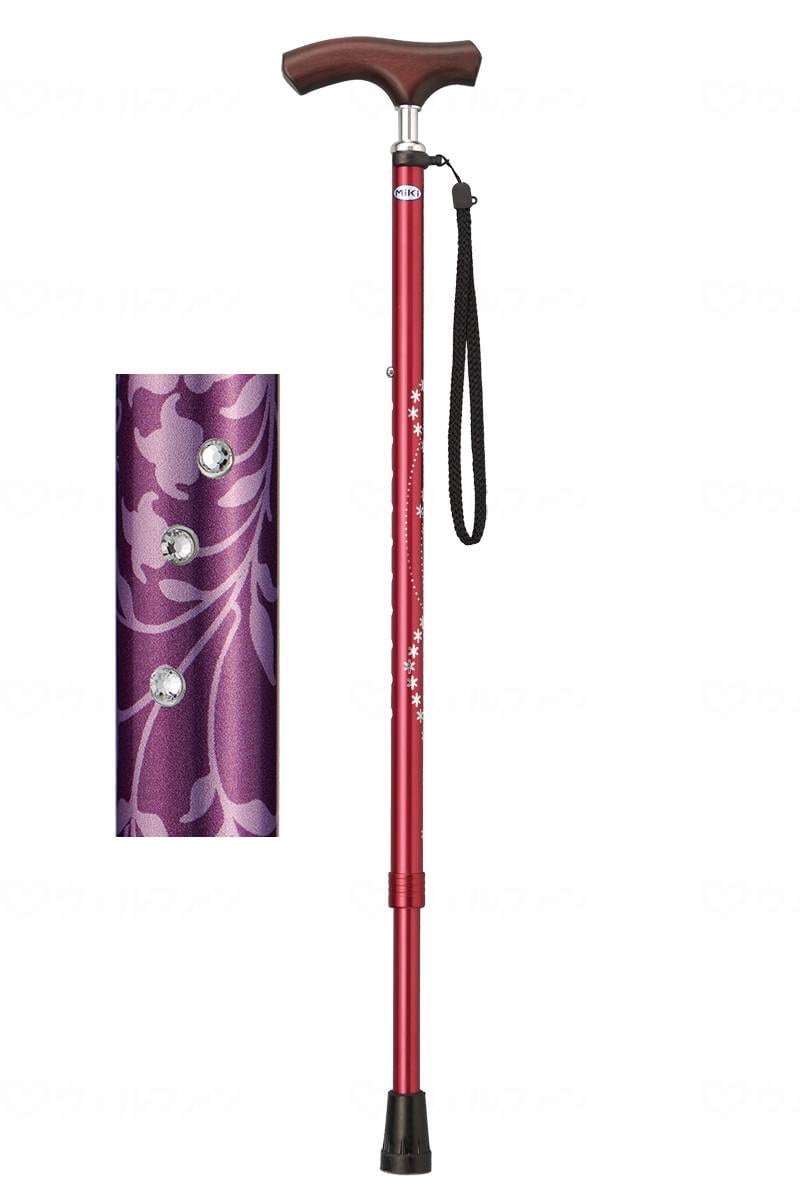 ウェルファン キララ・ケイン 宝石柄　紫 1個（ご注文単位1個）【直送品】