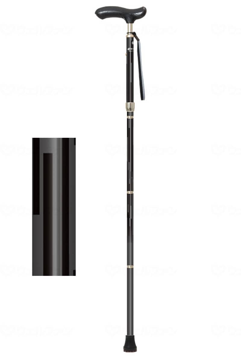 ウェルファン ネオクラシカル　折り畳み　ロング ブラック 1個（ご注文単位1個）【直送品】