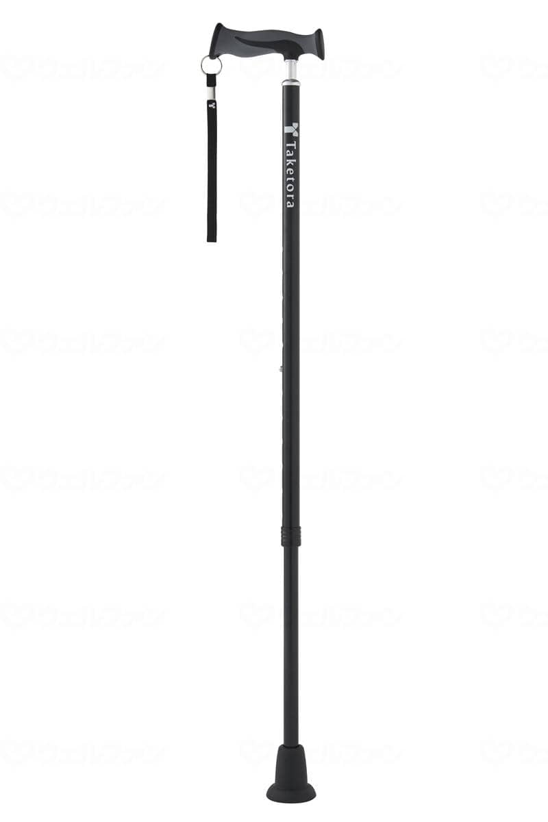 ウェルファン バンブーステッキ ブラック 1個（ご注文単位1個）【直送品】