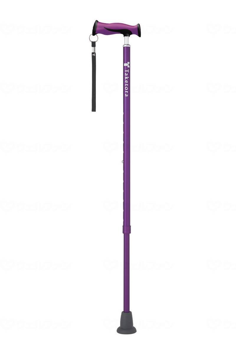 ウェルファン バンブーステッキ パープル 1個（ご注文単位1個）【直送品】