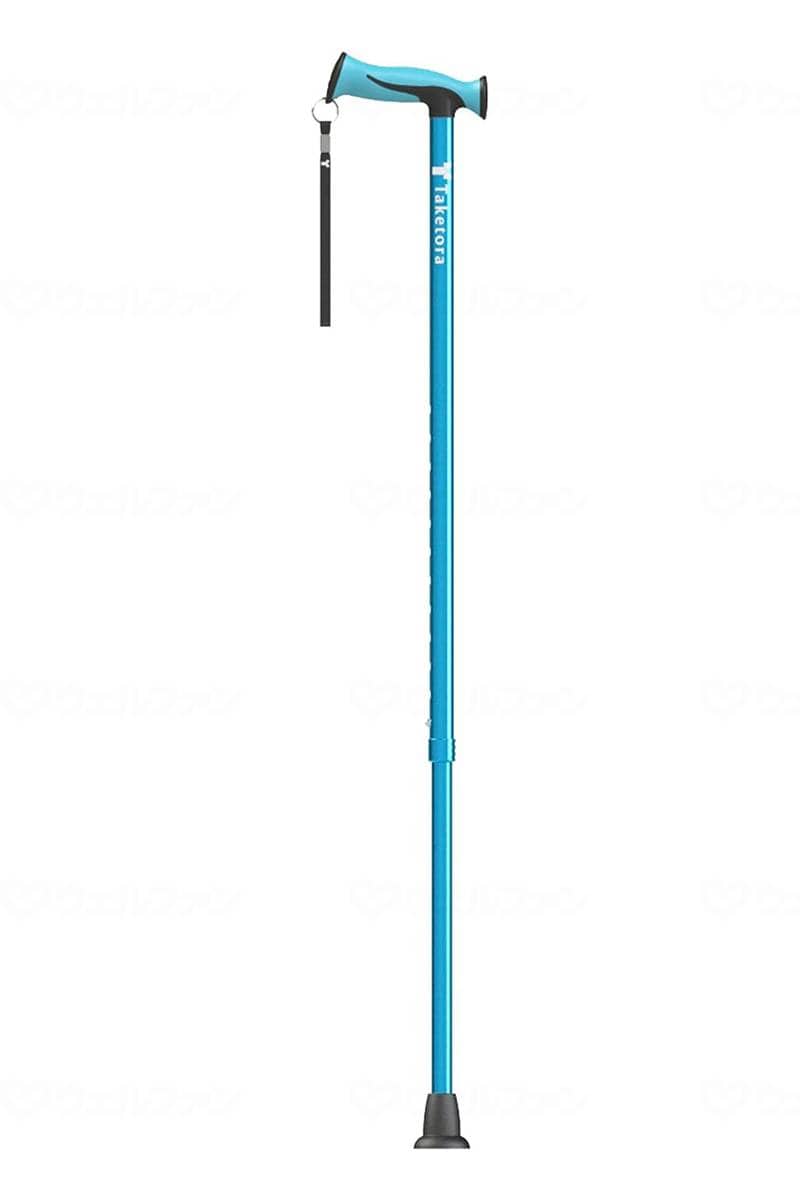 ウェルファン バンブーステッキ　ワイド ブルー 1個（ご注文単位1個）【直送品】