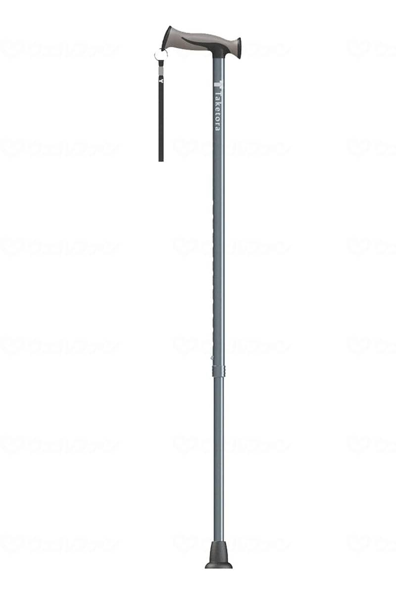 ウェルファン バンブーステッキ　ワイド グレー 1個（ご注文単位1個）【直送品】