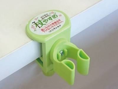 ウェルファン 杖やすめ　ネジ止め型　X（クロス） グリーン 1個（ご注文単位1個）【直送品】