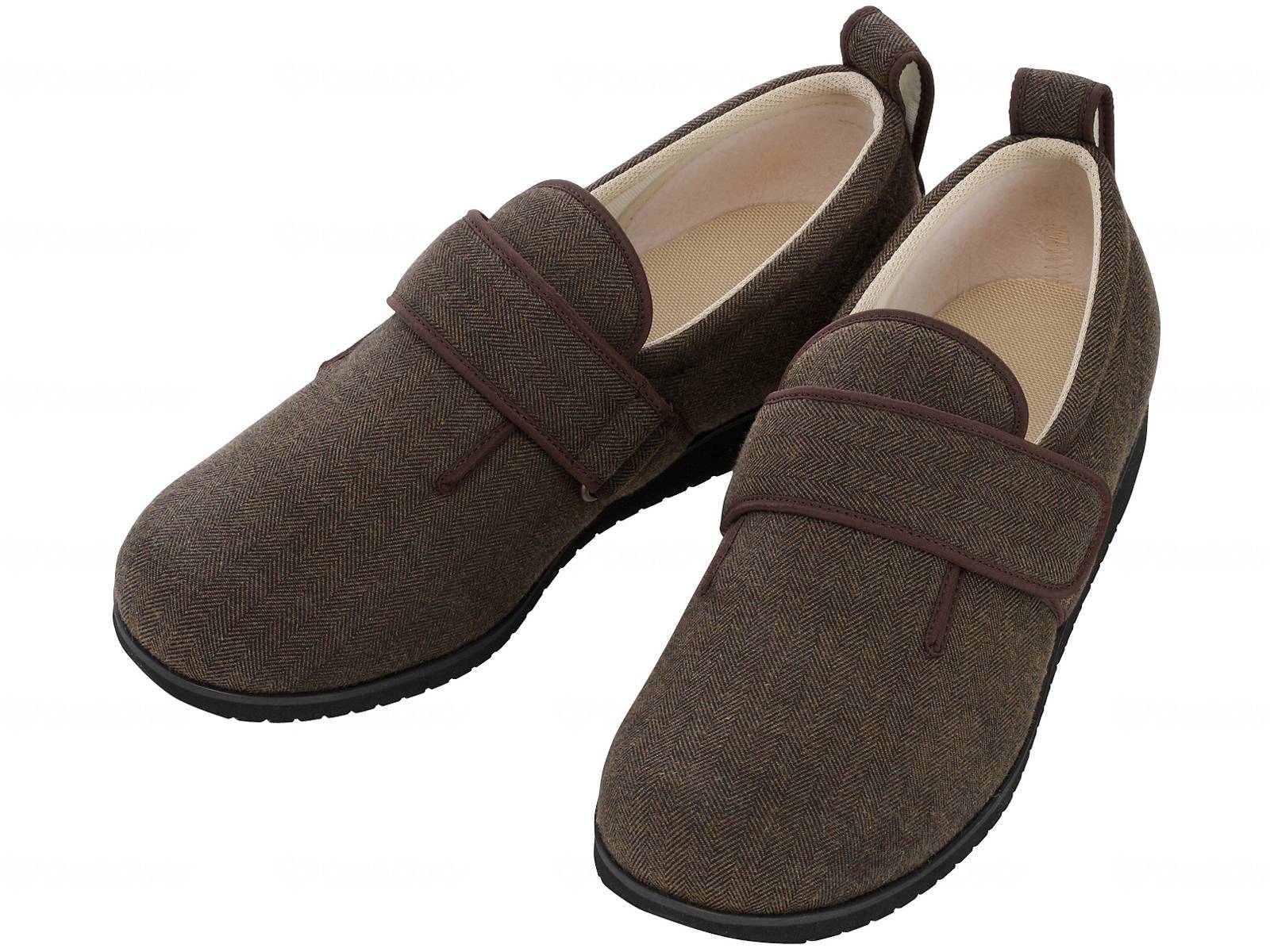 ウェルファン ダブルマジックⅡヘリンボン/茶/左5L 1個(ご注文単位1個)【直送品】