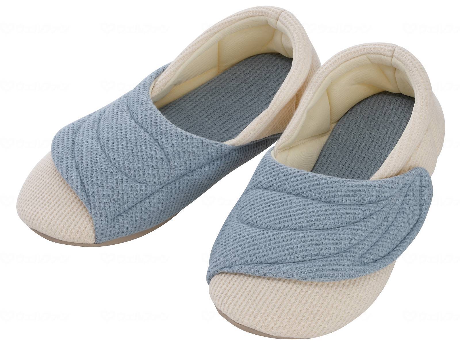 ウェルファン ワイドベルトワッフル/ブルー/右L 1個（ご注文単位1個）【直送品】