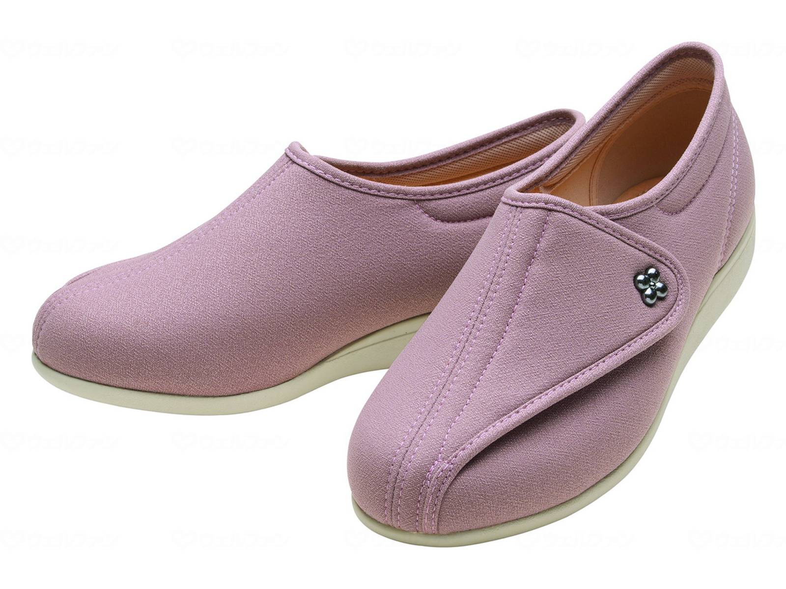 ウェルファン 快歩主義L011-5E/ピンクストレッチ/22.0cm 1個（ご注文単位1個）【直送品】