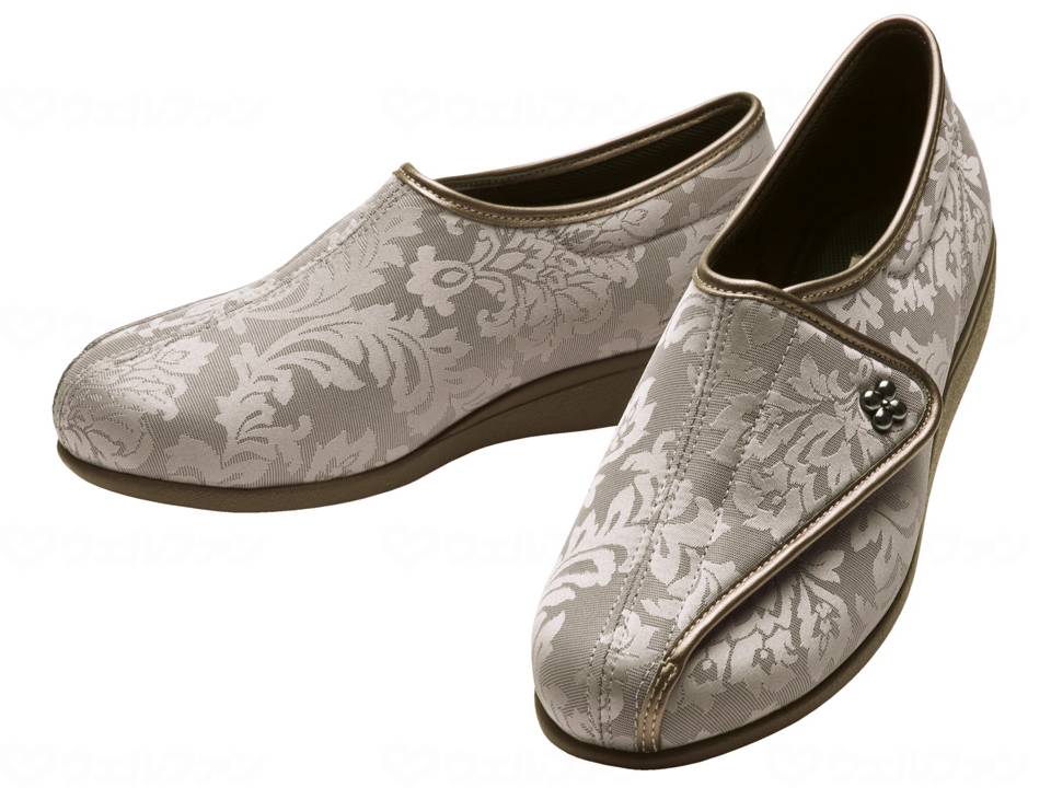 ウェルファン 快歩主義L011/グレージュガラ/24.5cm 1個（ご注文単位1個）【直送品】