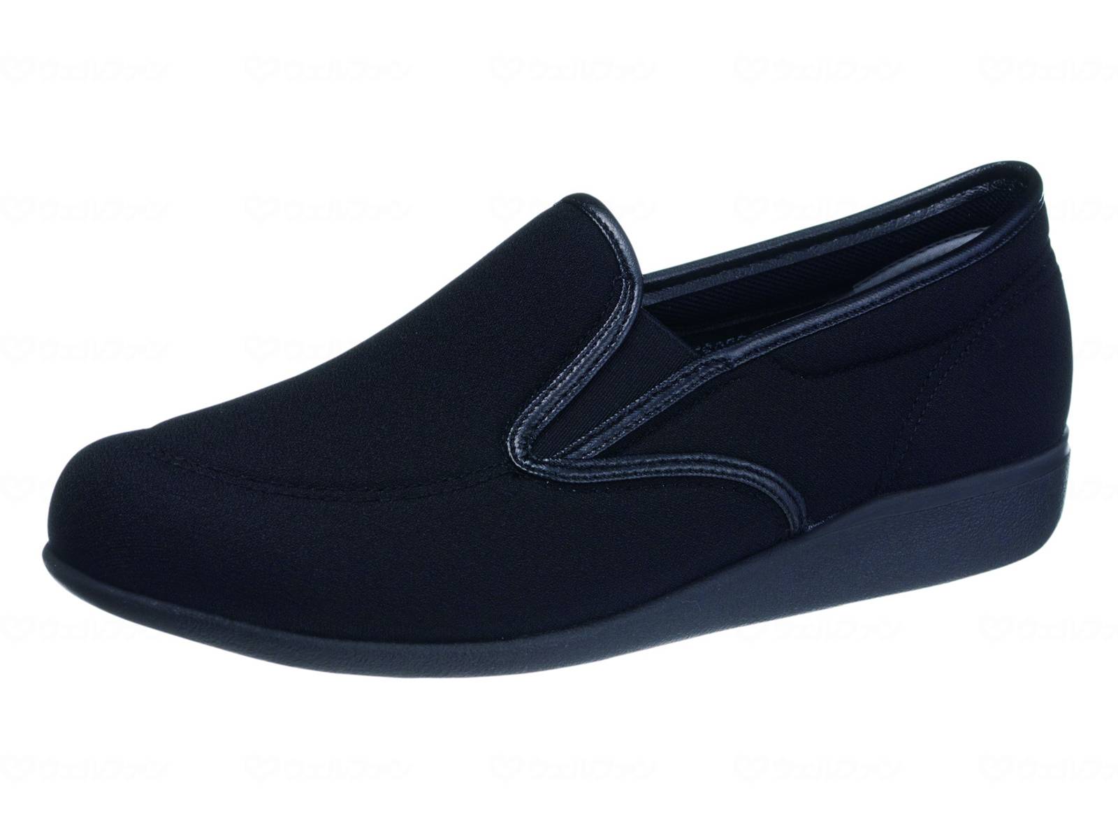 ウェルファン 快歩主義L172/ブラックストレッチ/25.0cm 1個（ご注文単位1個）【直送品】