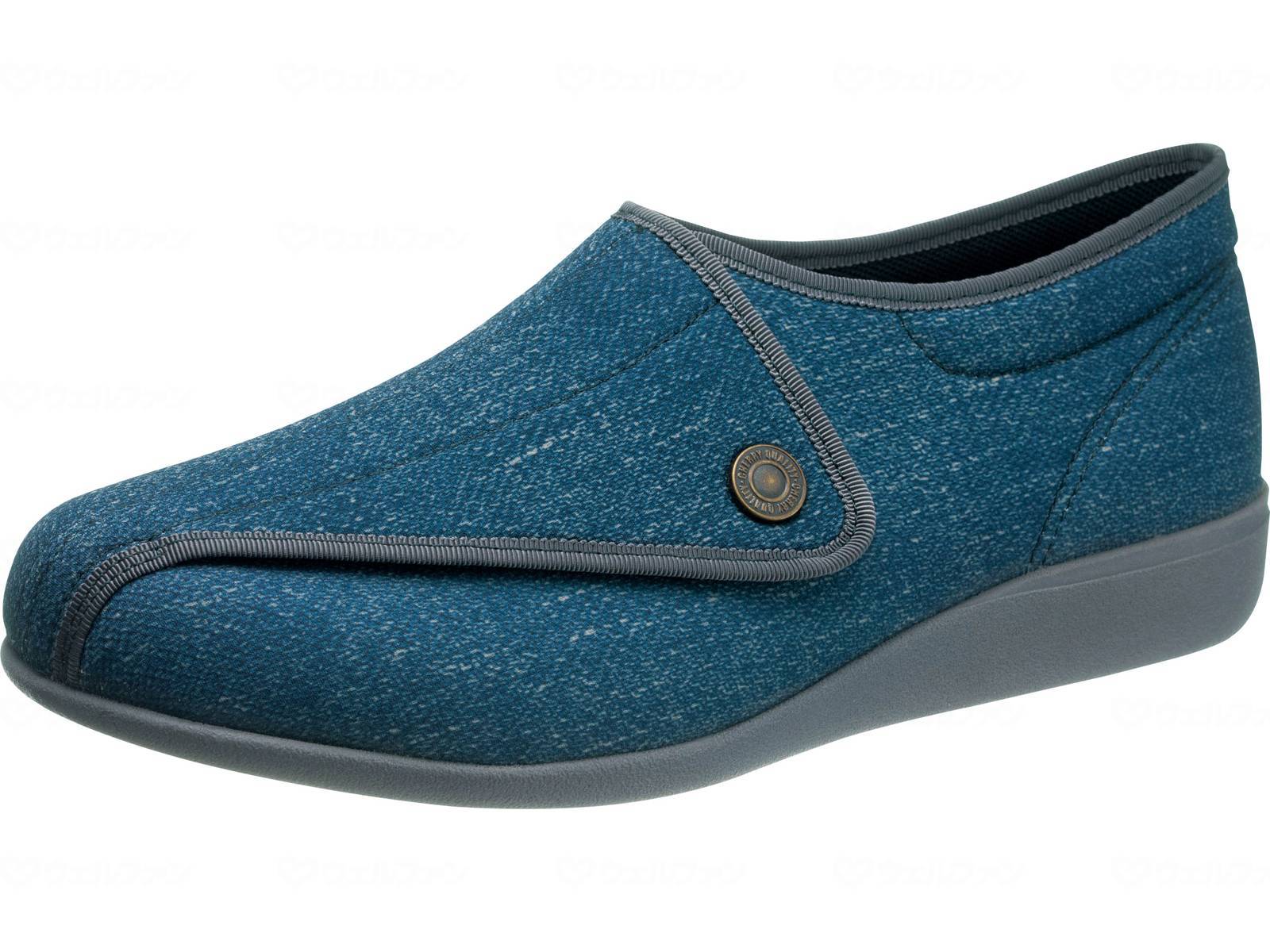 ウェルファン 快歩主義M900/ネイビー/24.0cm 1個（ご注文単位1個）【直送品】