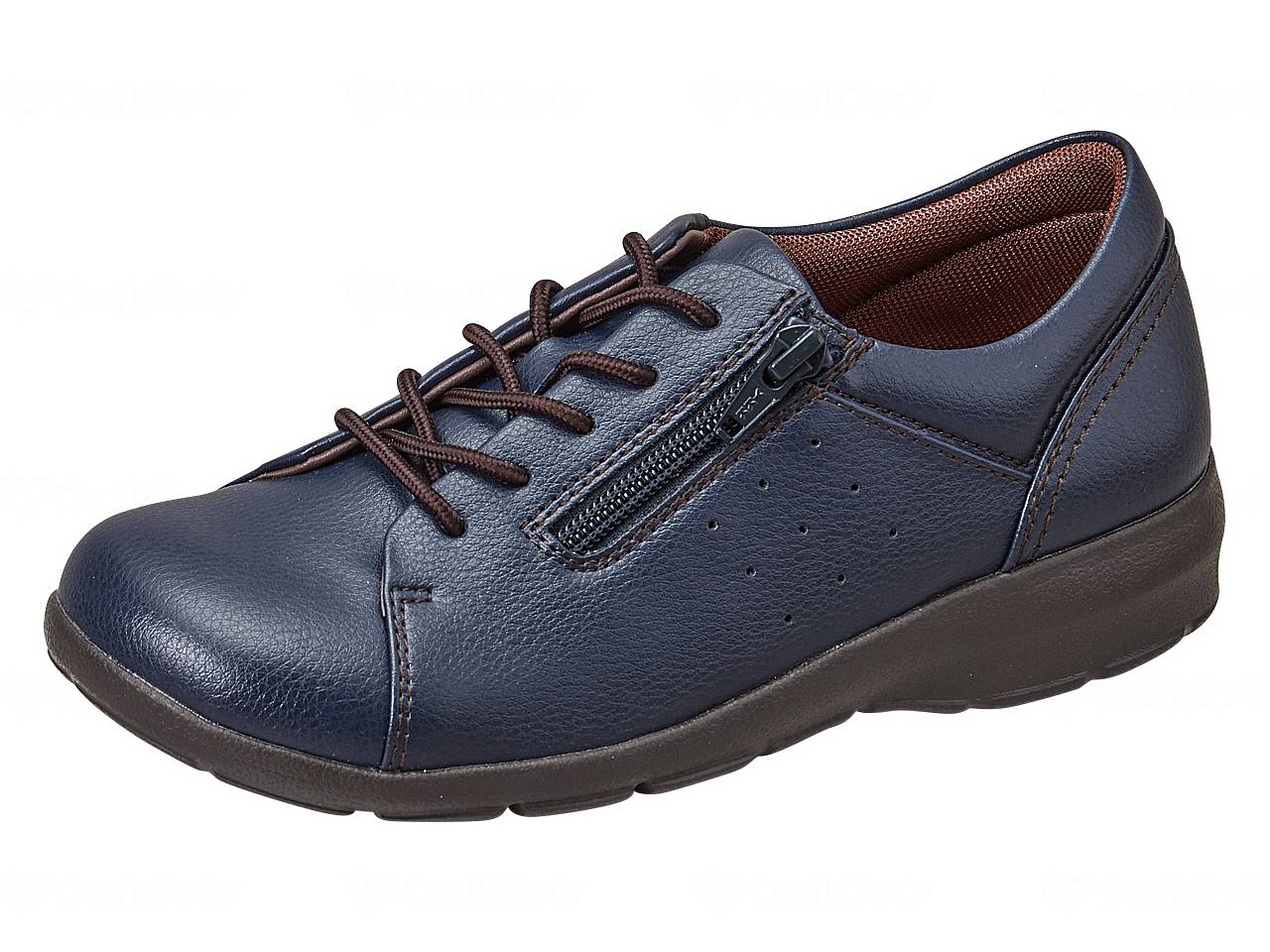 ウェルファン EVE 313/ネイビー/24.0cm 1個（ご注文単位1個）【直送品】