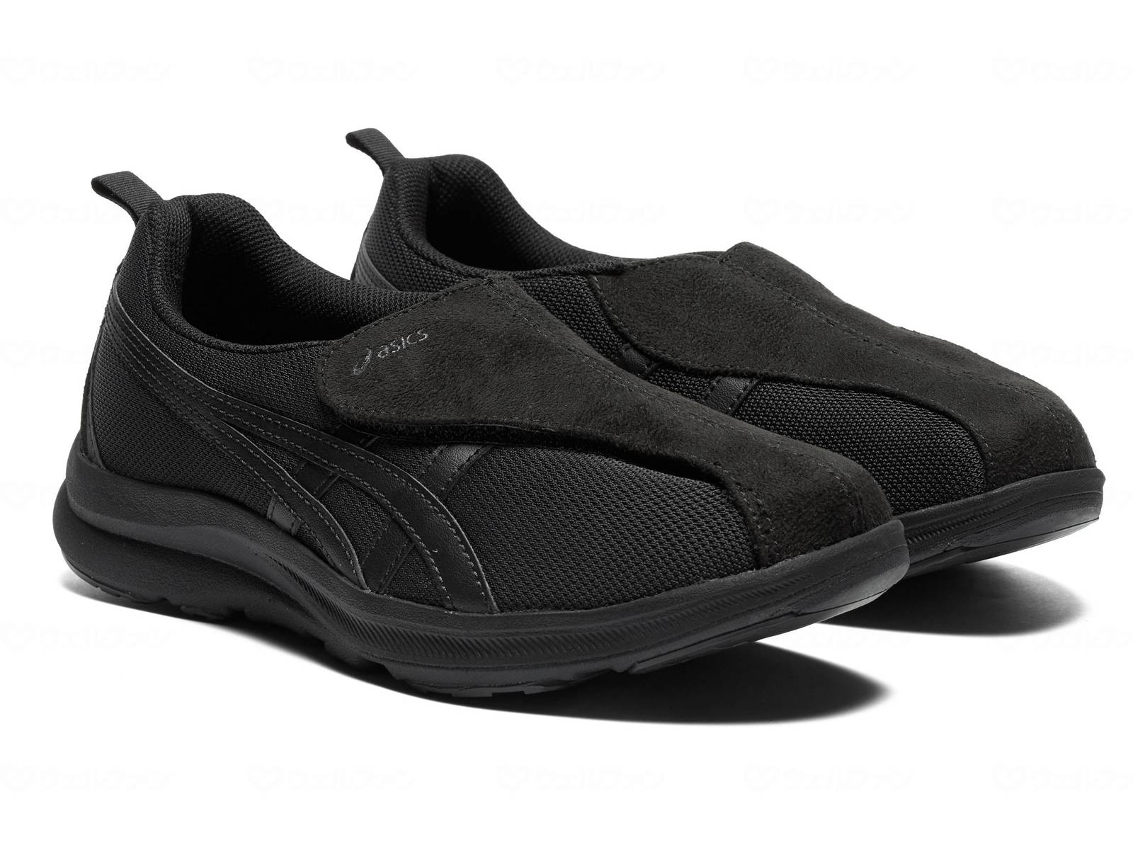 ウェルファン ライフウォーカー 1242A018/ブラック×ブラック/22.5cm 1個（ご注文単位1個）【直送品】