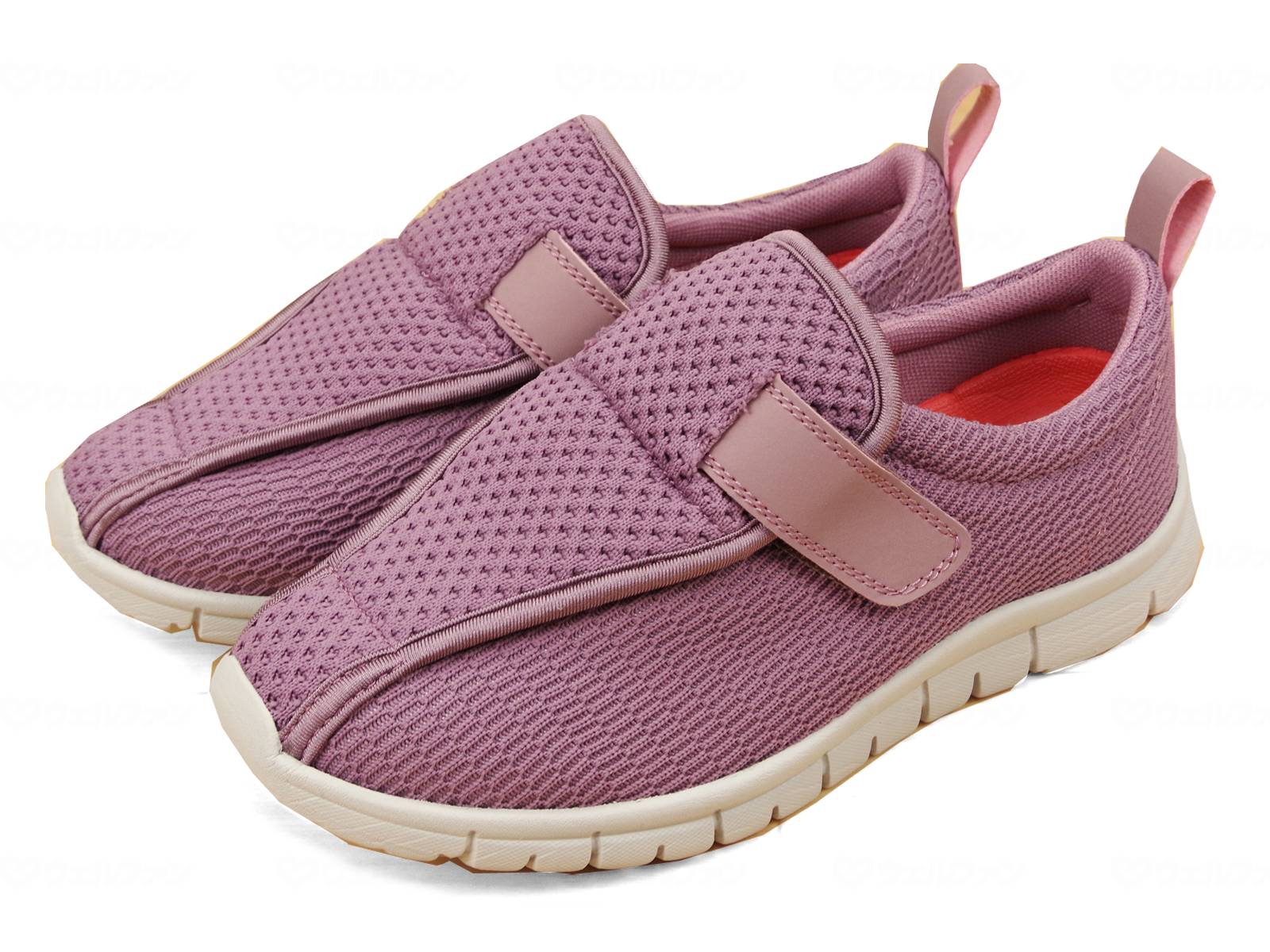 ウェルファン Sai Saiストレッチニットシューズ W760/パープル/M 1個（ご注文単位1個）【直送品】