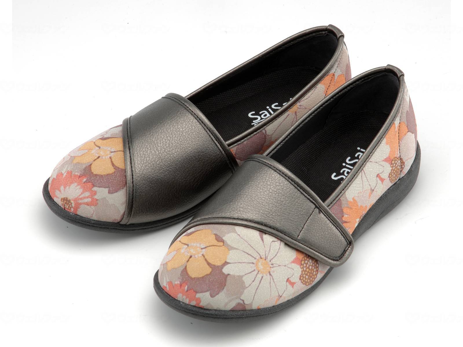 ウェルファン SaiSai フラワープリント W940/フルールオレンジ/26.0cm 1個（ご注文単位1個）【直送品】