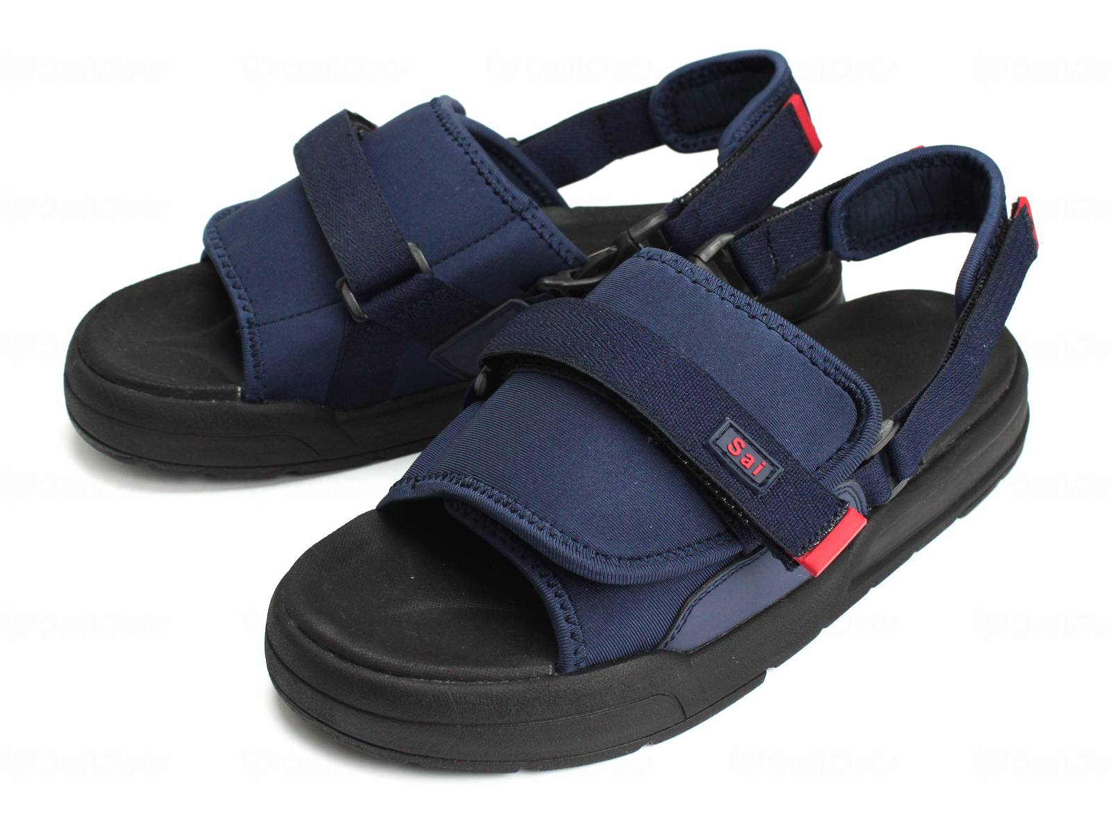 ウェルファン SaiSai ジャストフィットサンダル WG510/ネイビー/L 1個（ご注文単位1個）【直送品】