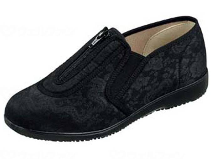 ウェルファン くつろぎエルダーKE329/ブラック/24.0cm 1個（ご注文単位1個）【直送品】