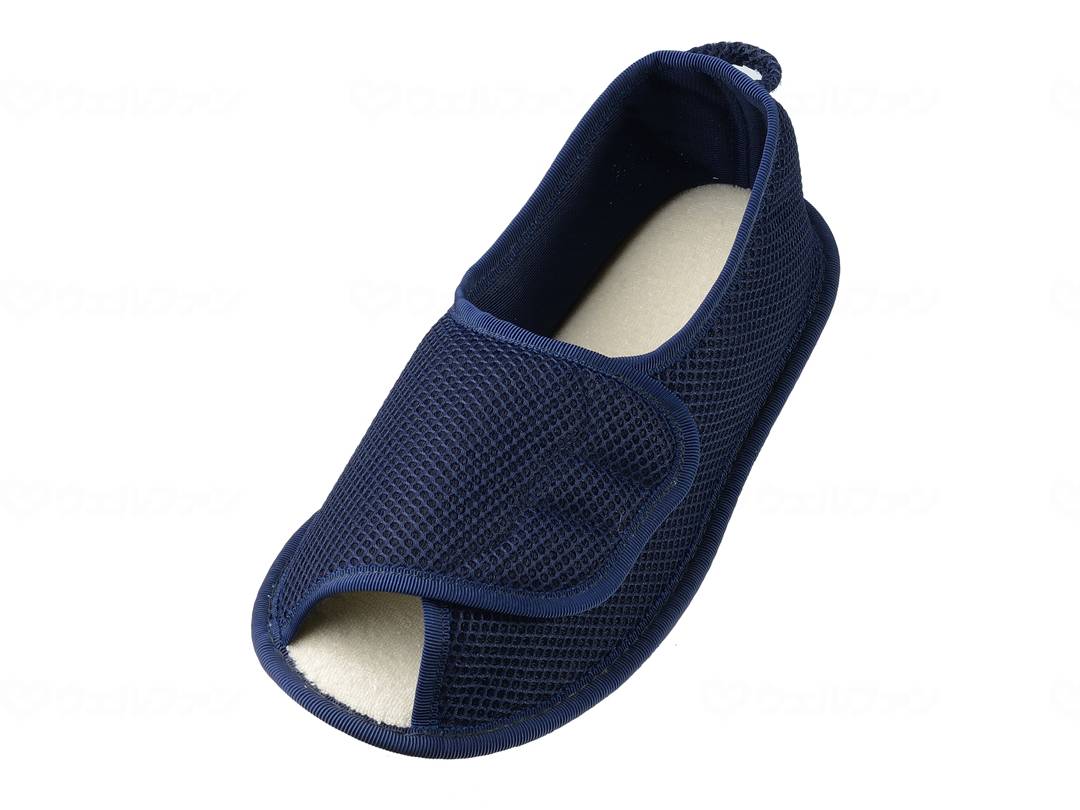 ウェルファン 早快マジック オープン/紺/左4L 1個（ご注文単位1個）【直送品】