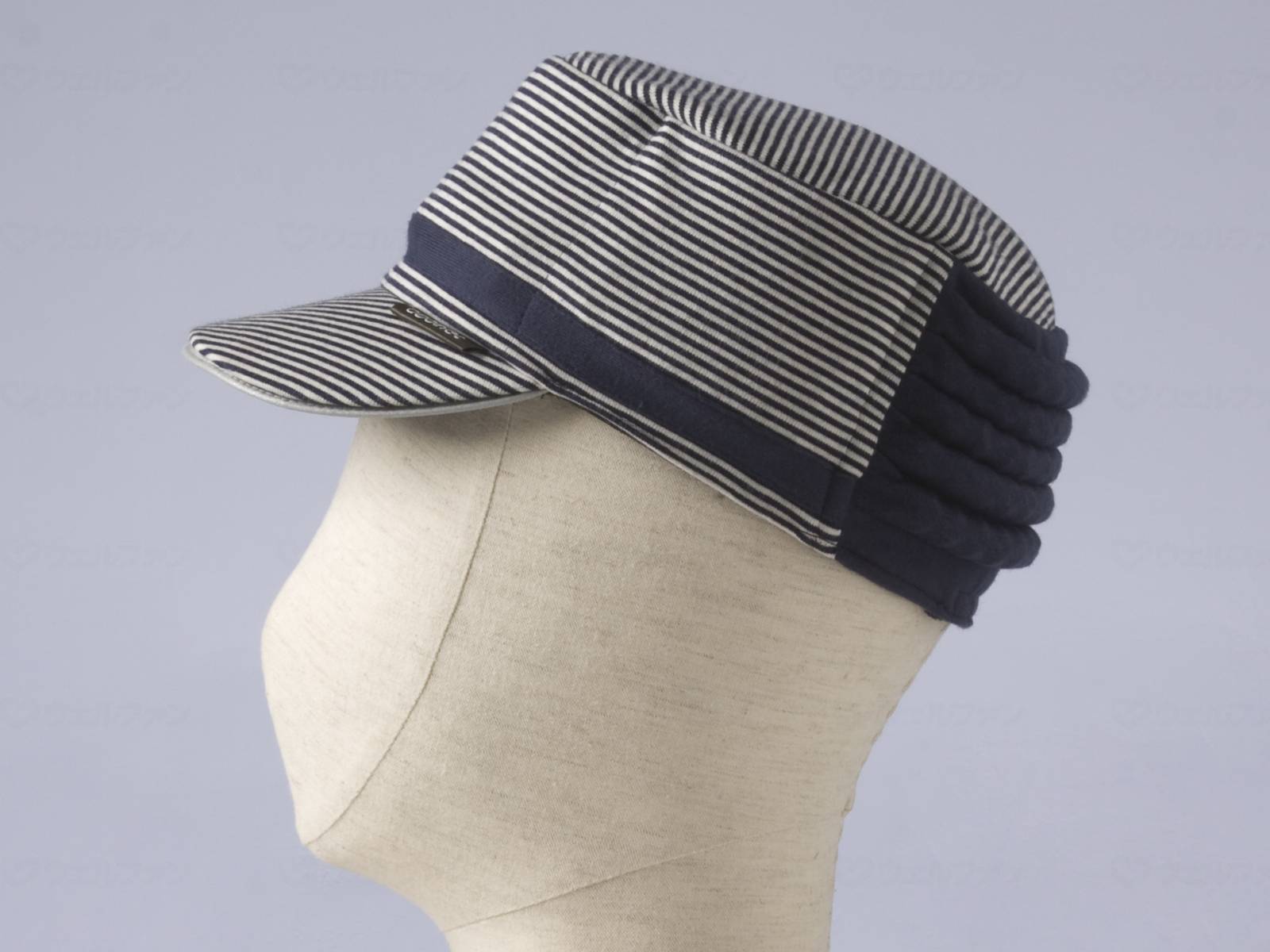 ウェルファン abonet+JARI キャップストライプ/ネイビー/フリー 1個(ご注文単位1個)【直送品】