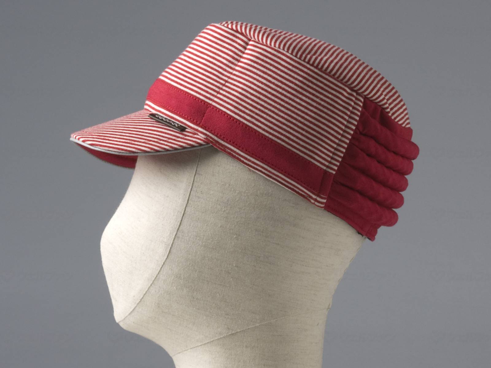 ウェルファン abonet+JARI キャップストライプ/レッド/S 1個(ご注文単位1個)【直送品】