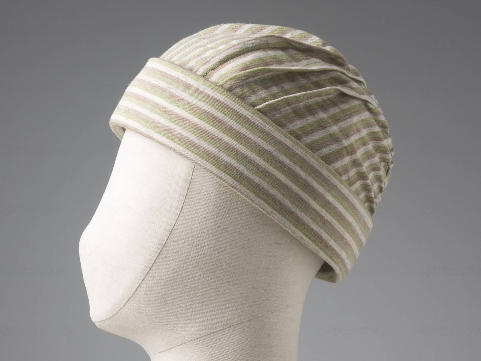 ウェルファン abonetホーム ピンタックN/ストライプグリーン/59~61cm 1個（ご注文単位1個）【直送品】