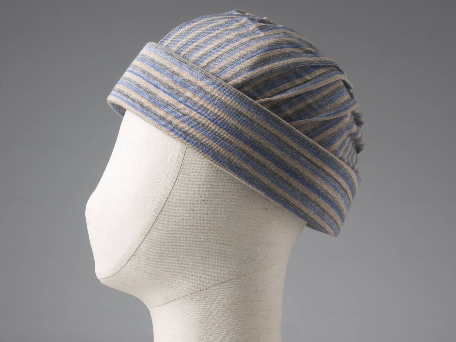 ウェルファン abonetホーム ピンタックN/ストライプブルー/56~58cm 1個（ご注文単位1個）【直送品】