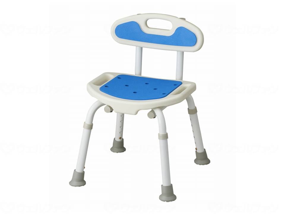 ウェルファン 福浴 コンパクトシャワーチェア/ブルー 1個(ご注文単位1個)【直送品】