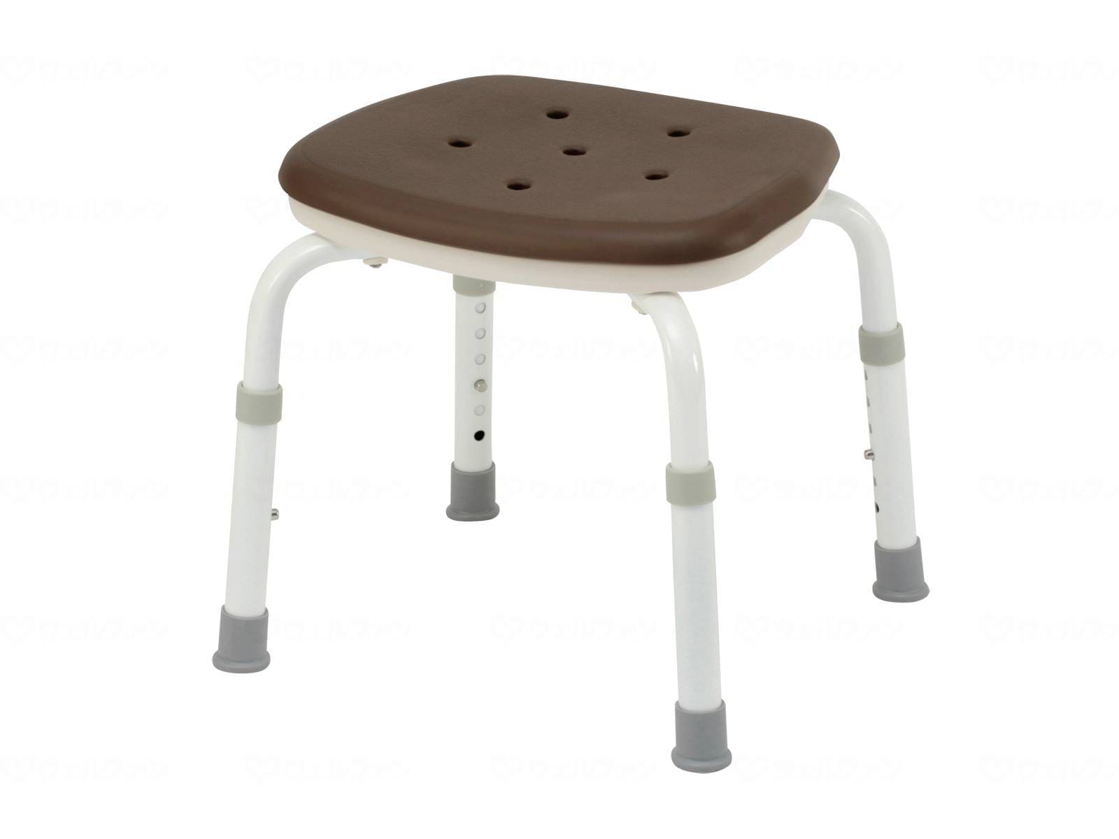ウェルファン シャワーチェア [ユクリア] コンパクト スツールN/モカブラウン 1台（ご注文単位1台）【直送品】