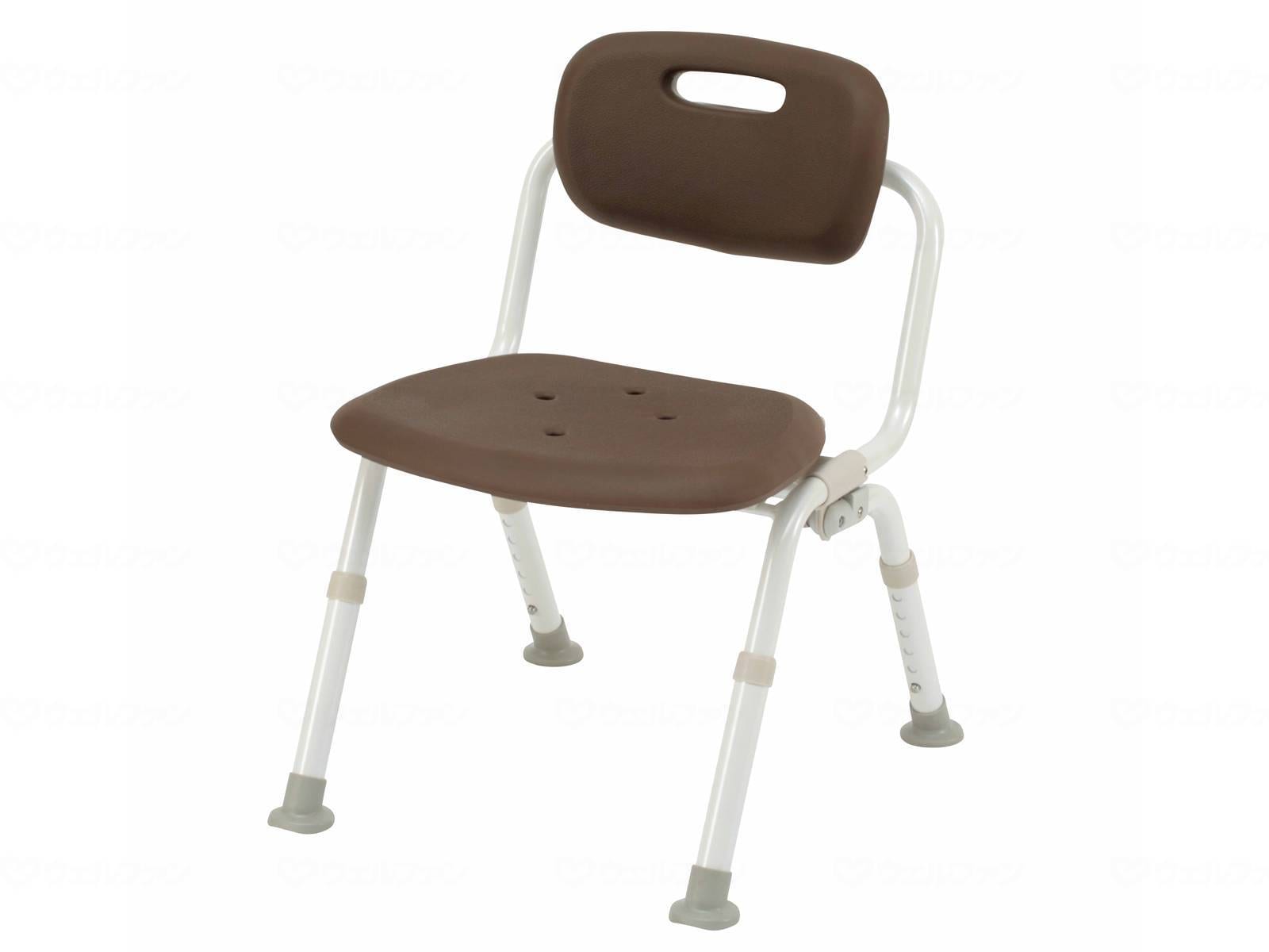 ウェルファン シャワーチェア [ユクリア] ミドルワンタッチおりたたみN/モカブラウン 1台（ご注文単位1台）【直送品】