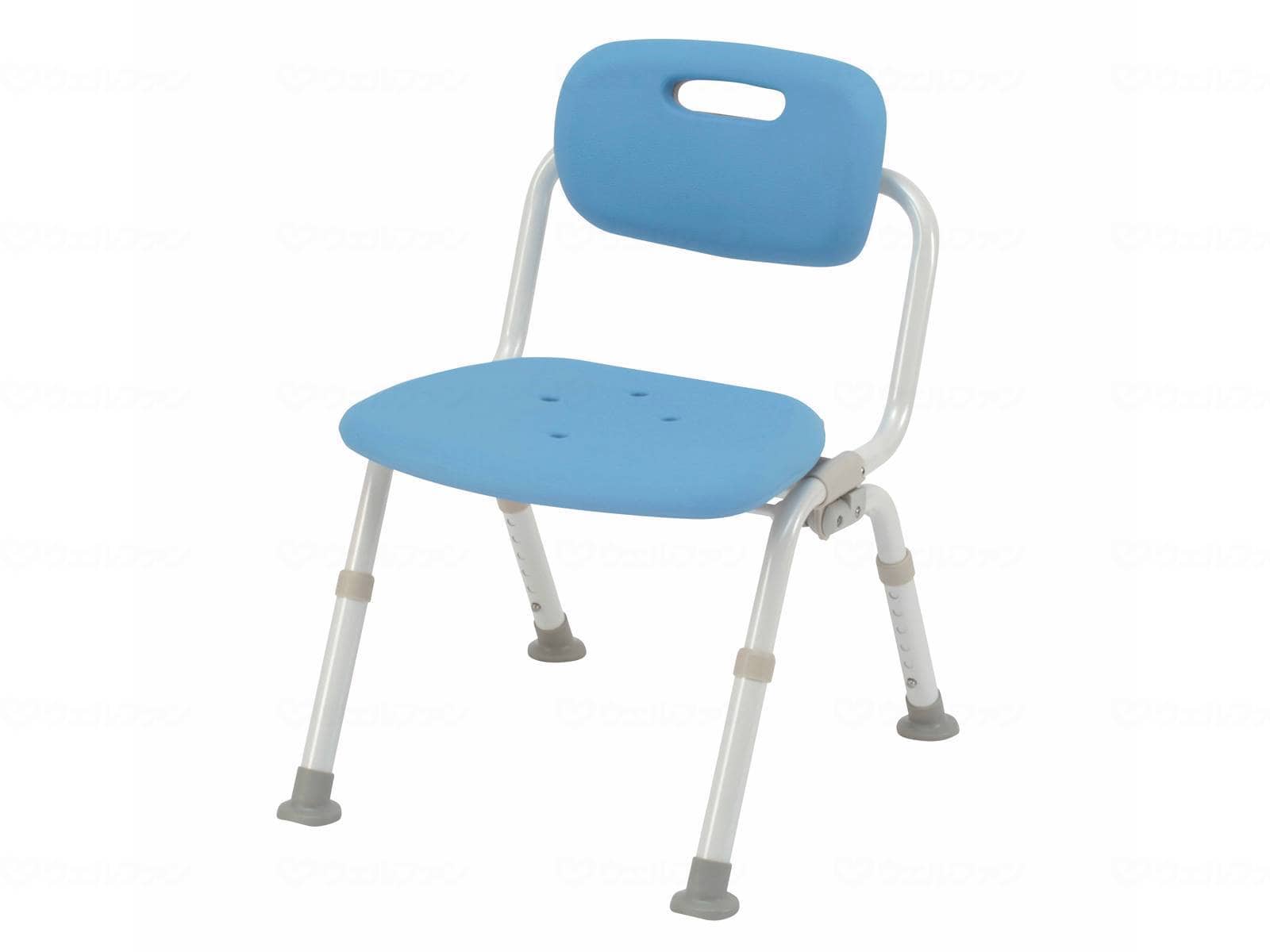 ウェルファン シャワーチェア [ユクリア] ミドルおりたたみN/ブルー 1台（ご注文単位1台）【直送品】