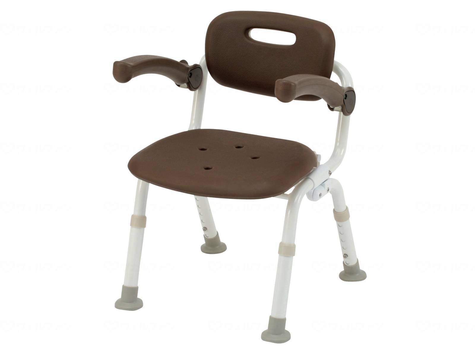 ウェルファン シャワーチェア [ユクリア] コンパクト SPおりたたみN/モカブラウン 1台（ご注文単位1台）【直送品】