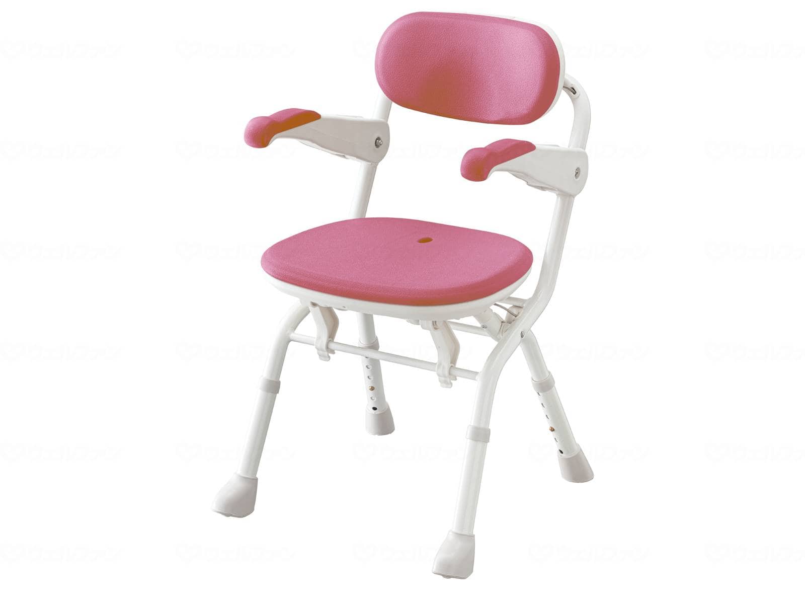 ウェルファン 楽らく開閉シャワーベンチ Sコンパクト/レッド 1台（ご注文単位1台）【直送品】