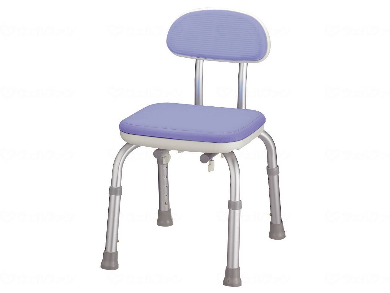 ウェルファン 背付シャワーベンチMini/ブルー 1台（ご注文単位1台）【直送品】