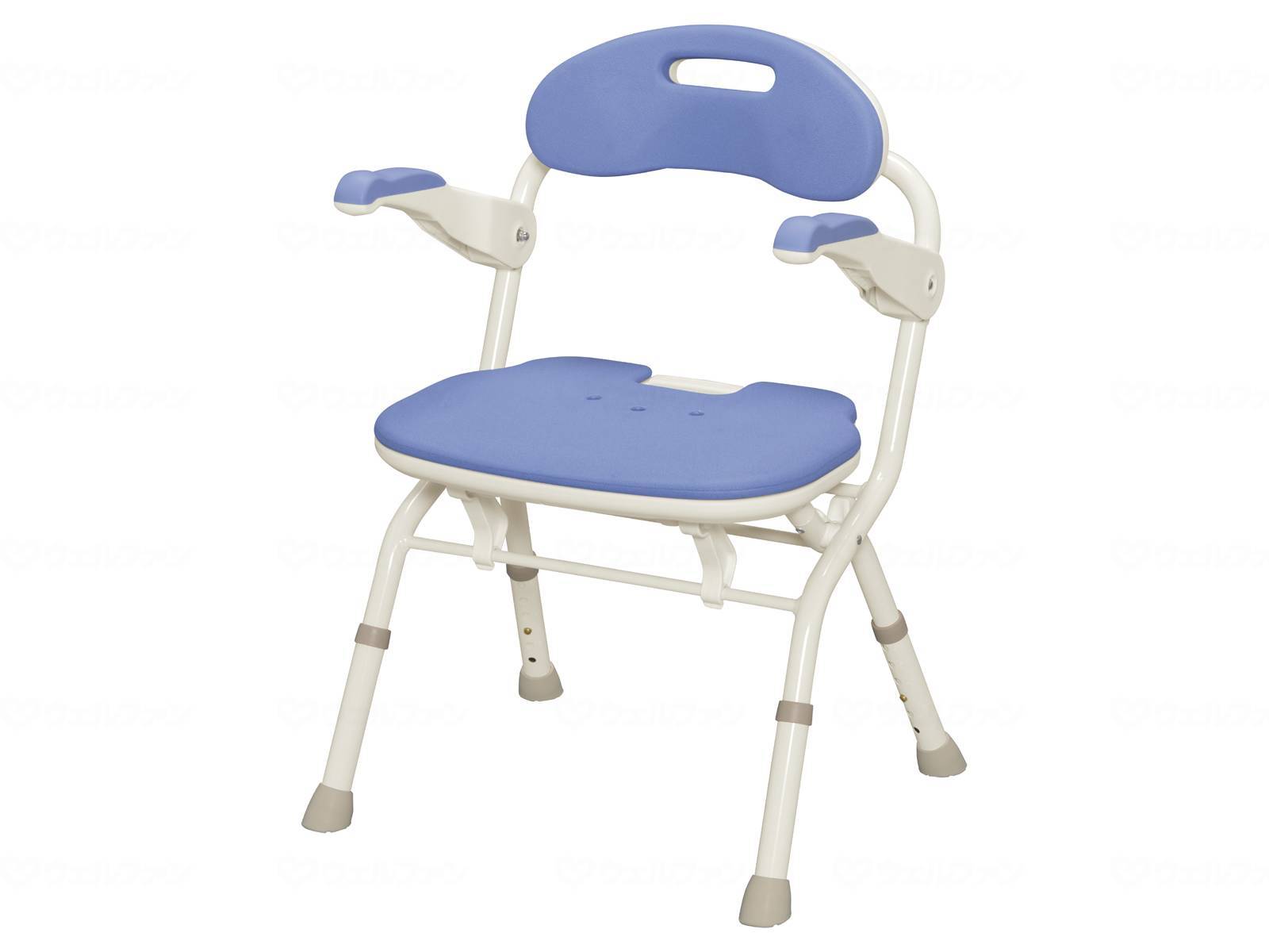 ウェルファン 折りたたみシャワーベンチ FS/ブルー 1台（ご注文単位1台）【直送品】