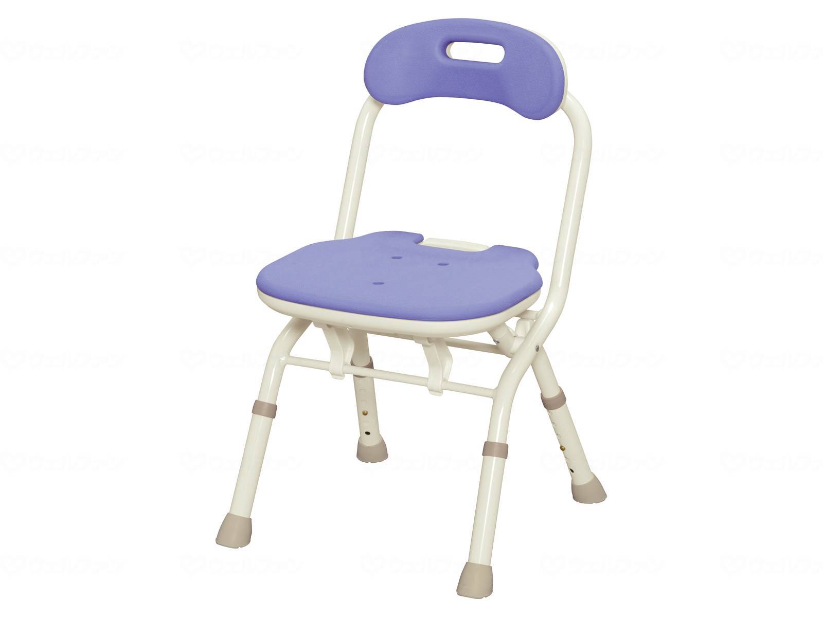 ウェルファン 折りたたみシャワーベンチ FC(背付きタイプ)/ブルー 1台（ご注文単位1台）【直送品】